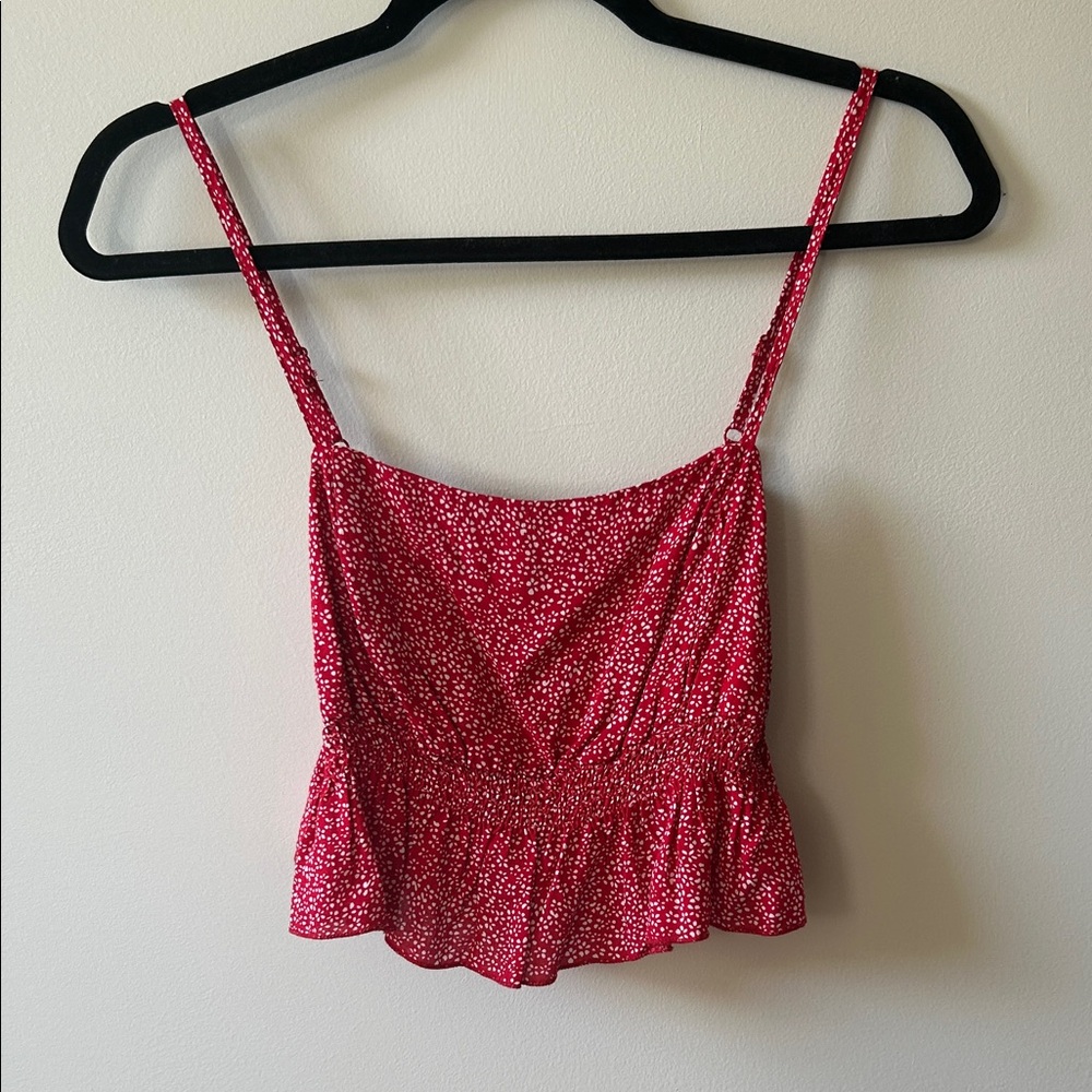 Nasty Gal Floral Ruffle Camisole